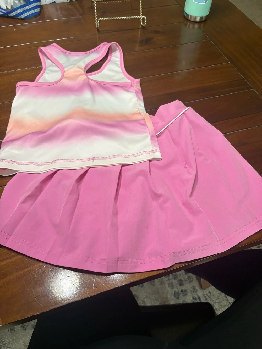 Body Glove Hot Pink Girls Athletic Top and Skirt Set